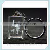 Familiar in ODM Factory Fancy Lighted Custom 3d Laser Rose Flower Monkey Crystal Magnifying Glass Keychain thumbnail-2