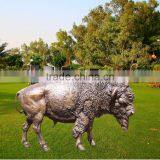 Bronze Foundry Metal Craft Life Size Bronze Buffalo Statue