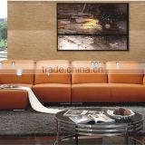 Bisini Hotel Lobby Modern Leather Sofa Set (BG90468)
