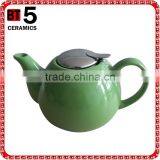 BTHJC-5 Ceramic Green Teapot With S/S Lid and Fliter thumbnail-1