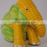 Garden Resin Elephant Corn Statue thumbnail-1