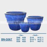 GLAZED CERAMIC OUTDOOR POT BN-G067 thumbnail-1