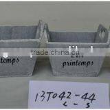 GARDEN WOODEN PLANTER BASKETS thumbnail-1