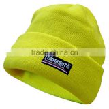 100% Hi Vis Acrylic Beanie Hat Thinsulate Lined