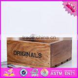 2016 New Fashion Children Wooden Kids Storage Box, Most Popular Wooden Kids Storage Box W08C162 thumbnail-1