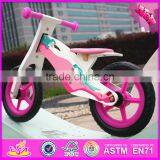 2016 High Quality Pink Baby Wooden Toy Bike W16C126-M thumbnail-3