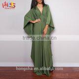 Islamic Items for Sale Butterfly Green Maxi Dress Alle Baba Abaya Muslim thumbnail-4