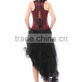2015 Newest Style Seamless Conjoined One Set Body Shaping Corset With Long Skirt thumbnail-3