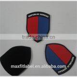 China Factory Fashion Embosssed Pvc Rubber 3d Patch With Hook and Loop Backing thumbnail-1