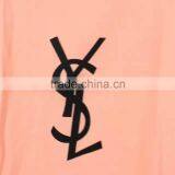 Women Leftover Stock Factory Drectly Sell Orange Print Chiffon T-shirt thumbnail-5
