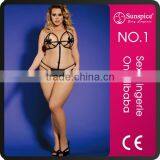 Plump Women Sexy Mature Plus Size Lingerie Hot Sexy Lingerie Open Bra thumbnail-1