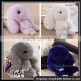 CX-R-10 Genuine Rabbit Fur/Rabbit Toy Fancy Promotion Custom Key Chain thumbnail-2