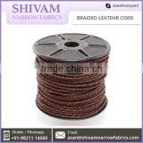 Braided Leather Cord 2 mm thumbnail-3