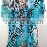 LADIES DIGITAL PRINTED VNECK KAFTAN thumbnail-3