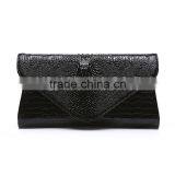 Women Clutch Bags Vintage Leather Crocodile Pattern Envelope Shoulder Ladies Small Messenger Bag thumbnail-1