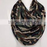 Camouflage Pattern Chiffon Infinity Scarf, Circle Scarf, Long Scarf, Summer Scarf, Gift Ideas For Her Women Fashion Accessories thumbnail-4