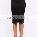 Elasticized Waist Bodycon Fit Pencil Skirt Ladies Office Skirt Wholesale thumbnail-2