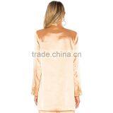 BF Style Career Women Fashion Blazer Long Sleeve Unlined Satin Jacket thumbnail-3