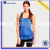 Custom 2017 Slim Fit Nylon/Lycra Women Soft Fitness Yoga Wear/tank Top thumbnail-1