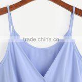 Polyester Crop Top Tank Top2017 New Arrive Womens Different Size for Choice & Short Front Long Back Printed thumbnail-2