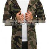 Men's Camouflage Print Zipp-up 100% Cotton Fleece Hoodies thumbnail-1