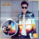 Plus Size Custom-Made Jackets Mens Starlight Design Soft Skin Varsity Jackets thumbnail-1