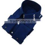 Poplin Latest Shirt Design Cotton Fabric High Collar Mens Dress Shirts With French Cuff thumbnail-1