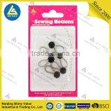 Manufacturer Directly Supply Metal Button Extenders in Different Colors Crystal Studded With Spring in Individual Package