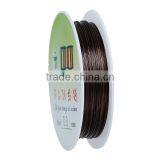 Copper Beading Wire Thread Cord Coffee 0.3mm Dia. 2 Rolls thumbnail-1