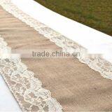 Lace and Burlap Table Runner,Laser Cut Felt Table Runner,Table Runner for Wedding Decoration thumbnail-6