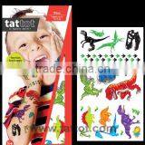 Colorful Kid Temporary Dino Tattoos Safe Non Toxic Stickers thumbnail-1