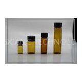 Screw Neck Clear Amber Sample Glass Vials , Borosilicate Tubular Glass Bottles thumbnail-1