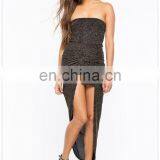 Fashion Party Strapless Hem Shine Bright Sex Girl Sparkle Dress Low Price OEM Service thumbnail-5