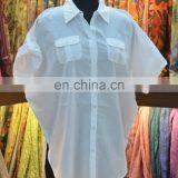 LADIES 100% COTTON SUMMER SHIRT thumbnail-6
