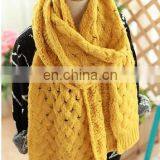 2016 New Design Wholesale Knit Wool Scarf