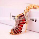 Bag Charms Accessory High Heel Shoe Rhinestone Keychain thumbnail-3