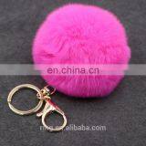 Various Colors Fashion Cute Ball Keychain Rabbit Fox Fur Pompom thumbnail-3