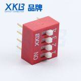 Source Enterprise DS-04 Red 4 Bit Code Switch 2.54MM Pitch 8 Pin DIP Switch
