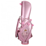 OEM PU leather golf caddy bag for woman