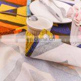 Colored Geometric Tablecloth Party Table Cloth Custom Design Cotton Table Cloth thumbnail-6
