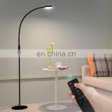 Modern Flexible Arm Touch Dimmer Floor Standing Lamp With Remote Control