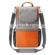 2022 Introducing Latest Cooler Luxury Picnic Bag Insulated Bottle Leather Wine Carrier thumbnail-4