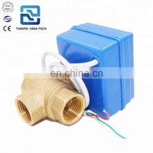 3 Way Motorised Valve 5v 12v Brass DN15 DN20 CWX-20P 1.0B 2nm Mini 12v 3 Way Motorised Valve thumbnail-2
