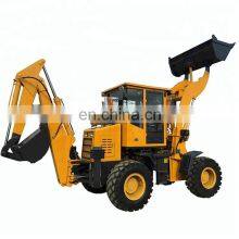 China Chinese Small Wheel Mini Tractor Excavator Digger Backhoe Loader for Sale thumbnail-3