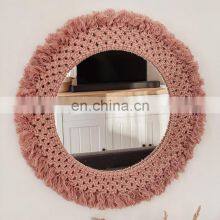Boho Style Macrame Mirror, Home Decor, Wall Art, Handmade Gift Wholesale thumbnail-2