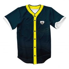 short sleeves style polyester custom baseball jersey with sublimation