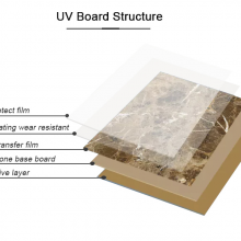 UV Wpc Wall Panel 1220mm*2440mm High Glossy UV Marble Sheet SPC thumbnail-2