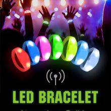 New Arrival LED Bracelet Glow Festival Wristband DMX Control Light up LED Wristbands for Events Concert Party thumbnail-5
