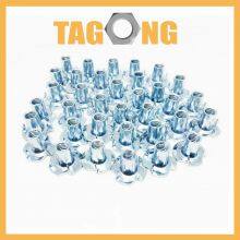 Customized Color Zinc Plated DIN 1624 Nuts Carbon Steel Four Claw Nuts Furniture Nuts Tee Nuts thumbnail-5