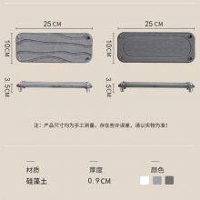 Fast Drying Stone Sink Mat Diatomite Caddy for Bathroom Sink thumbnail-4